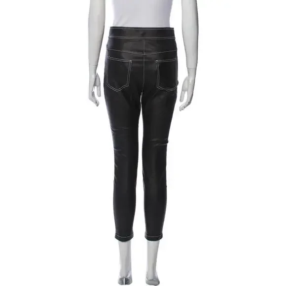Alexander Wang High Waist Coated Leggings/Pants, Size 4, Retail $650.00 - Picture 6 of 7